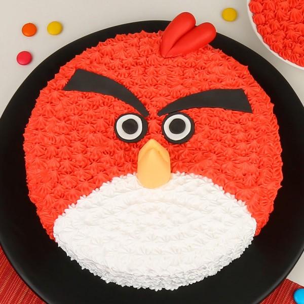 Red Bird Shape Cake – Creme Castle