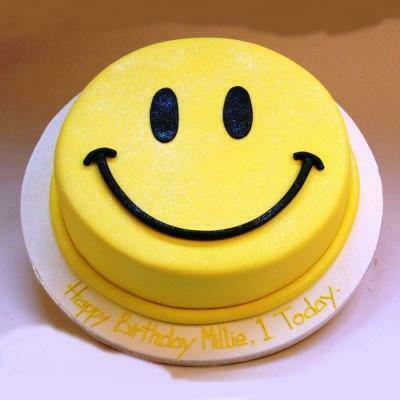 Smiley Cake | Customized Cakes | Cake Links | Order Now | Available In  Nagpur